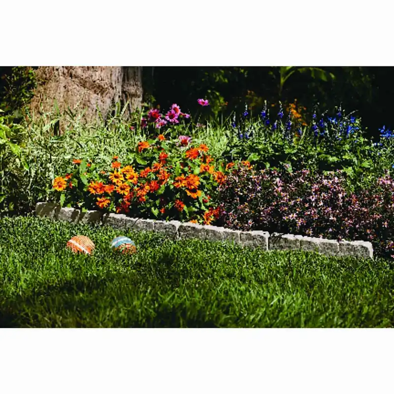 10 Ft. L X 5.75 In. H Resin Taupe Marble Lawn Edging