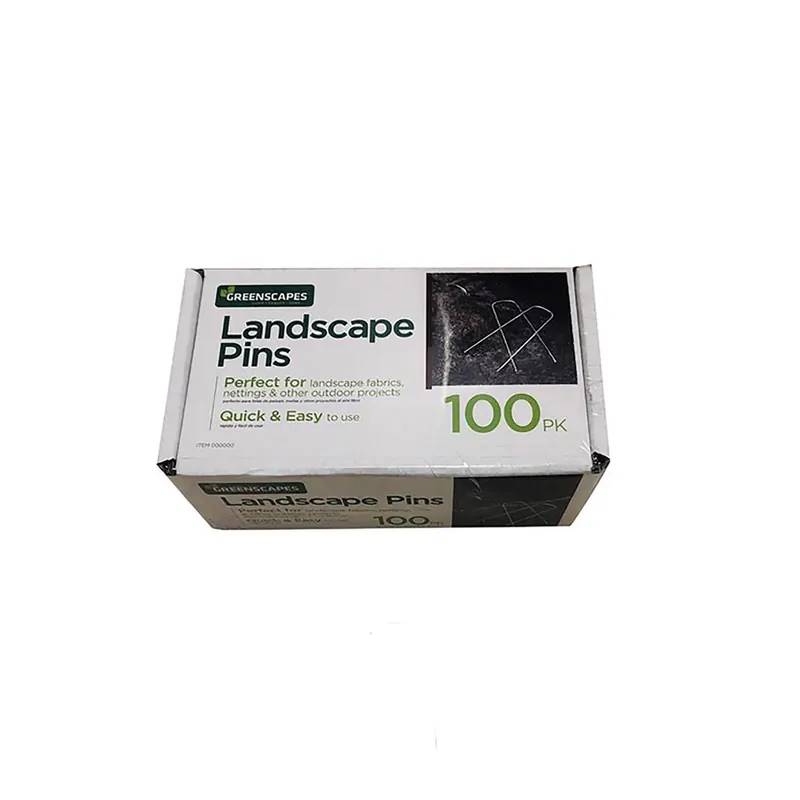 1 In. W X 4-1/2 In. L Steel Landscape Fabric Pins 100 Pk