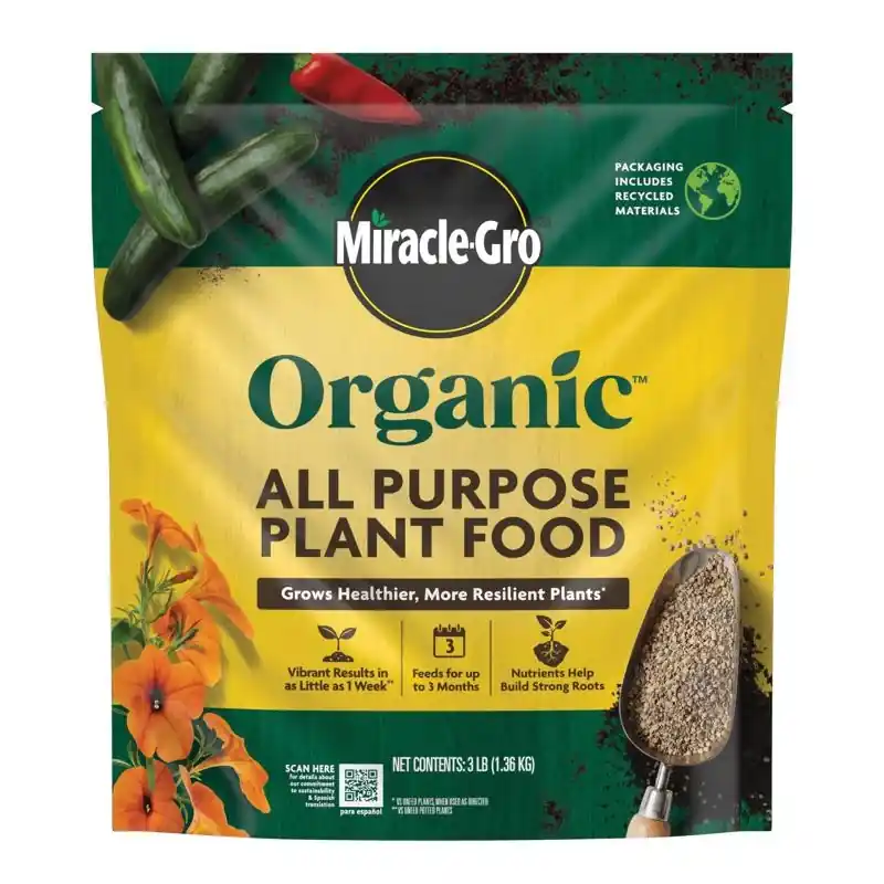 Miracle-gro Organic Granules All Purpose Plant Food 3 Lb Bagged