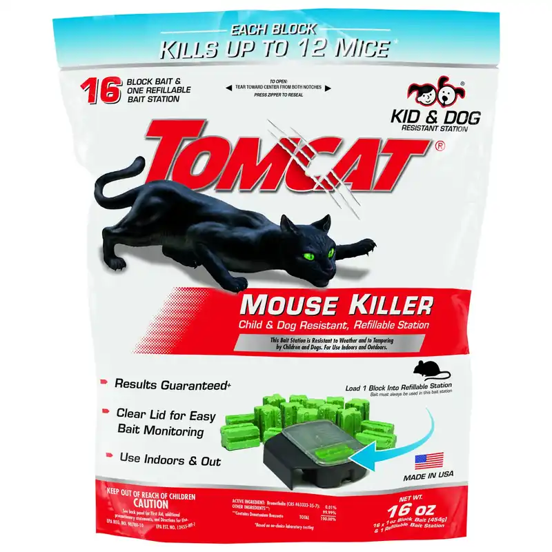 Bait Station And Bait Blocks For Mice 16 Oz 1 Pk