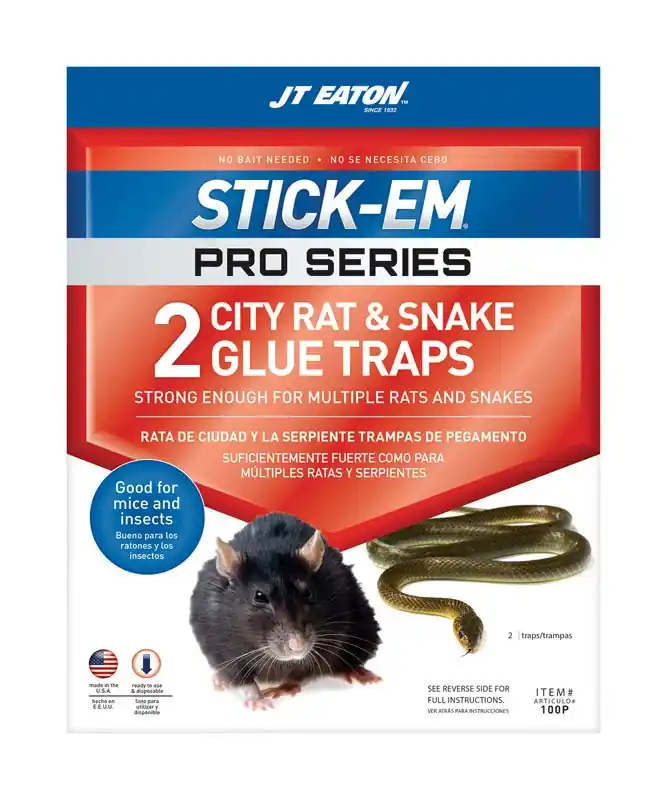 Stick-em Pro Series Extra Large Glue Board Trap For Rodents And Snakes 2 Pk