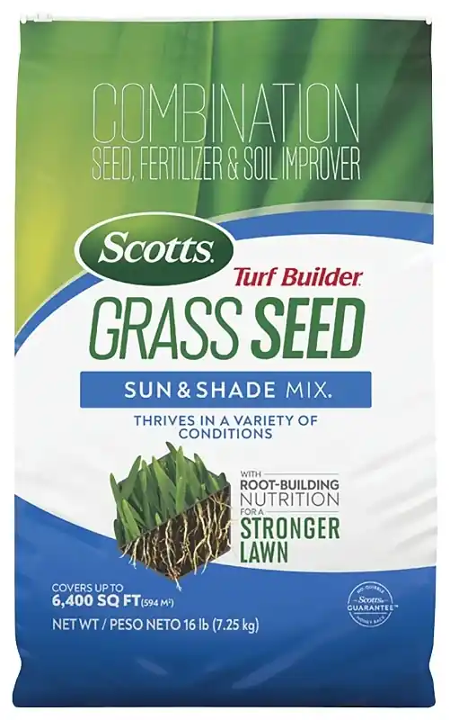 Turf Builder Grass Seed Sun & Shade Mix, 16 Lbs., Covers 2,1130 Sq. Ft.