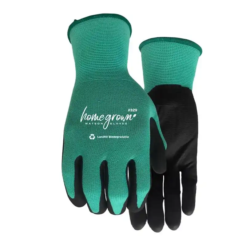 Homegrown L Nylon Jade Green Gardening Gloves - Size L