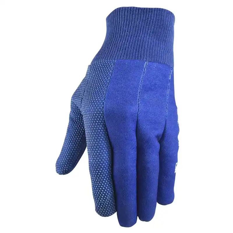 Women‘s Indoor/outdoor Jersey Work Gloves Blue M 2 Pk