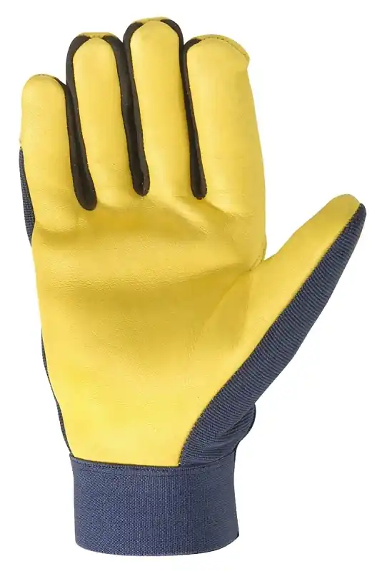 Hydrahyde Men‘s Water Resistant Work Gloves Blue/yellow Large