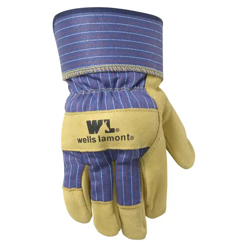 Men‘s Leather Palm Gloves Palomino Large - Heavy Duty Work Gloves