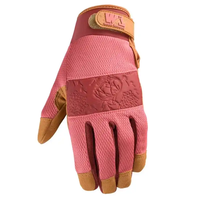 Women‘s Pink Outdoor Work Gloves Large 1 Pair