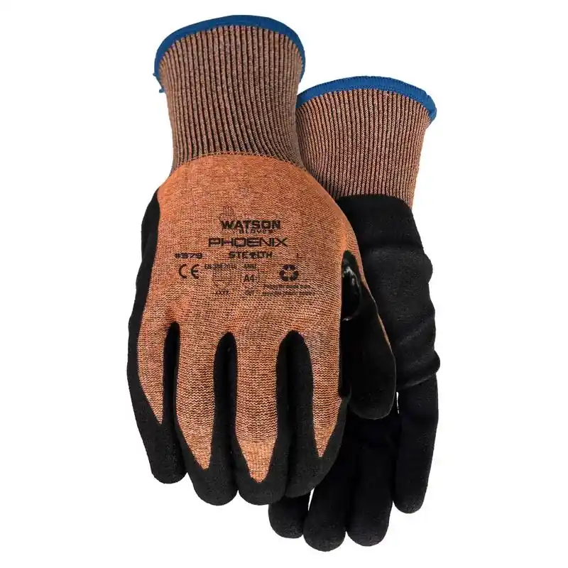 Medium Polyester Stealth Phoenix Orange Protective Gloves