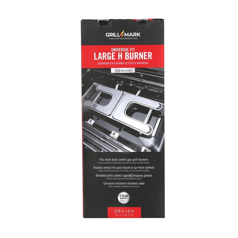 Stainless Steel Grill Burner 19 In. Universal Replacement Part