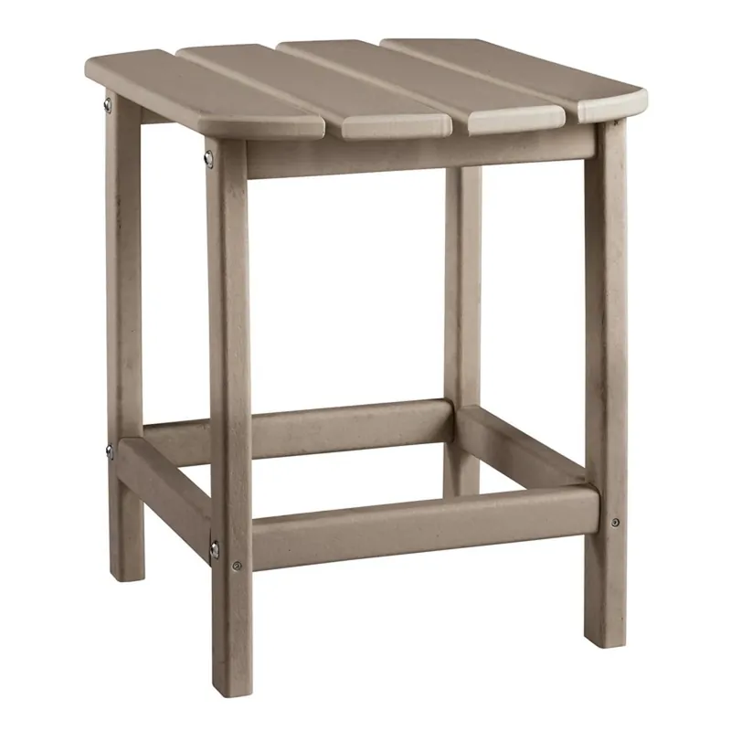 Sundown Treasure Brown Rectangular Plastic End Table