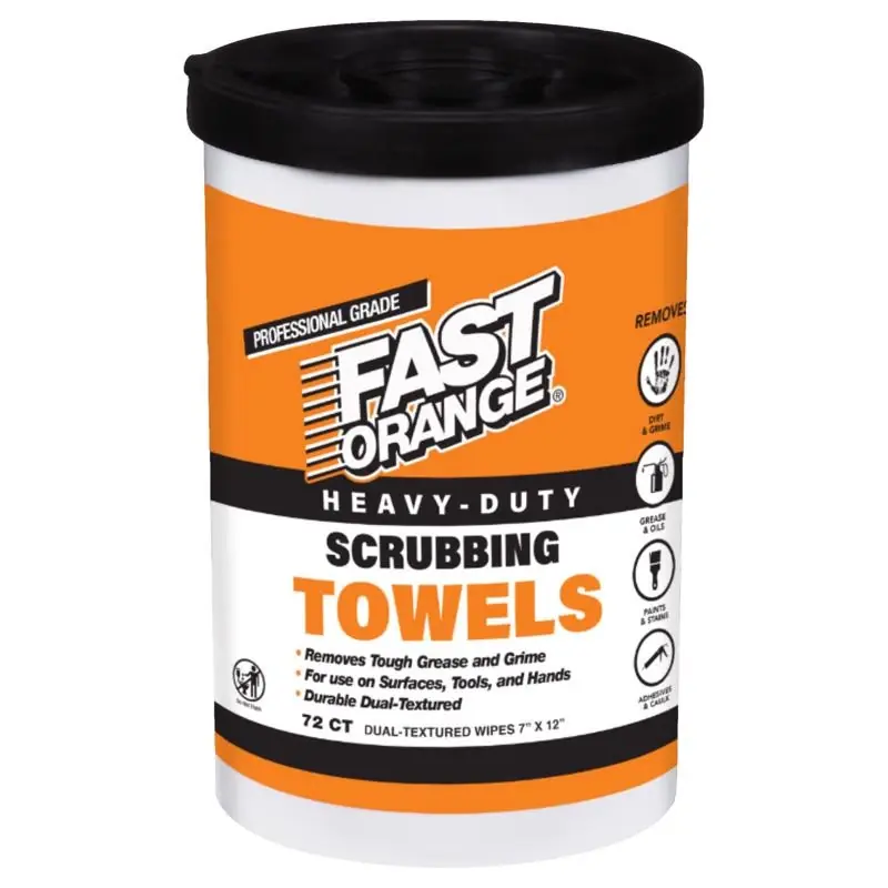 Fast Orange Clean Fresh Scent Hand And Surface Scrubbing Towels 72 Ct