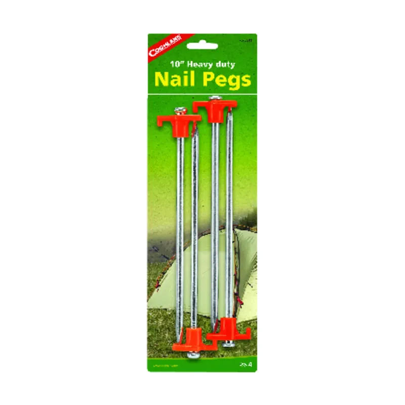 Silver Nail Pegs 13.625 In. H X 4.500 In. W X 10 In. L 4 Pk