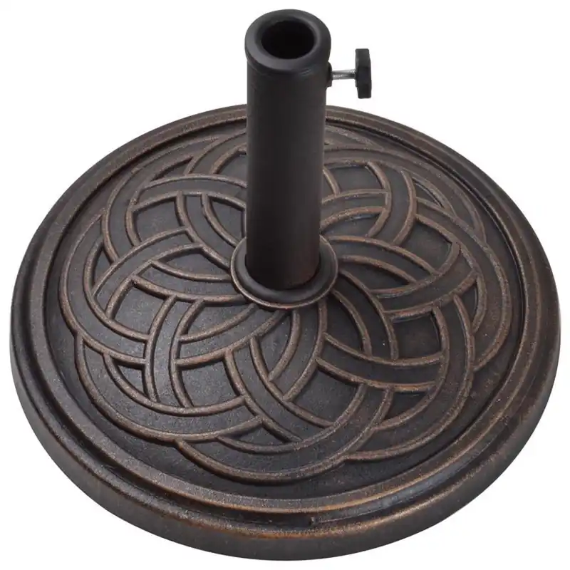 Bronze Ribbon Envirostone Umbrella Base 17.7" L X 18" W X 13.18" H