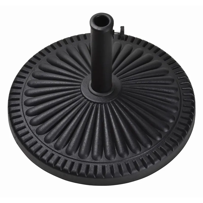 Black Envirostone Umbrella Base 21.5 In. L X 21.5 In. W X 13.18 In. H