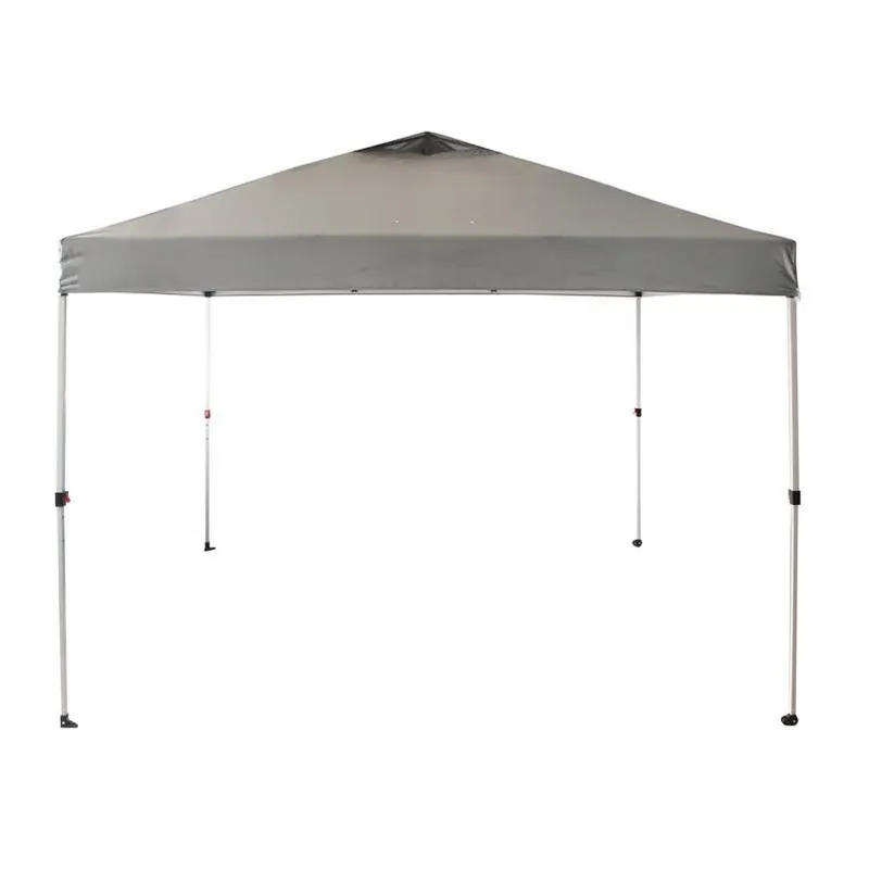 One Touch Regal 100 Steel‑frame Canopy – Dark Gray 150d Polyester, 9‑ft Square, No‑assembly