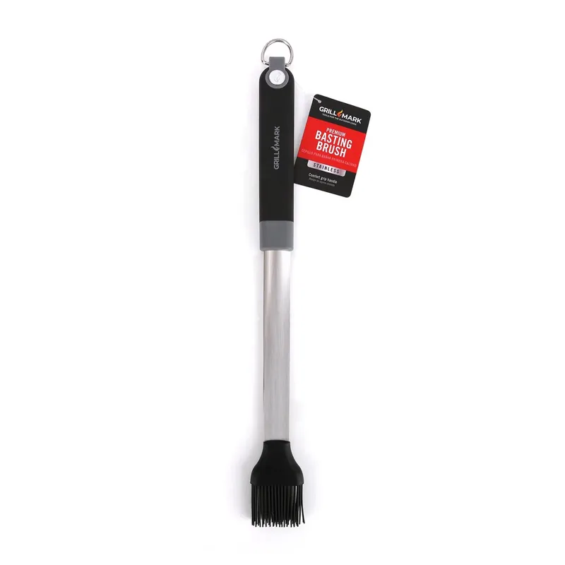 Silicone/steel Black/silver Grill Basting Brush 1 Pk