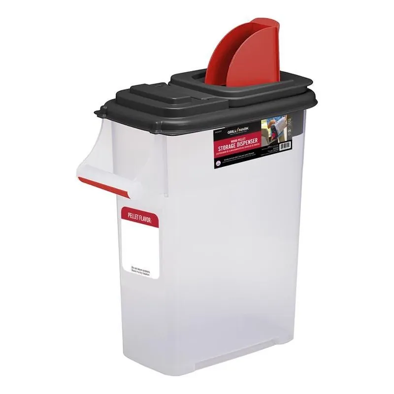 20‑lb Polypropylene Storage Bin With Lid – Heavy‑duty Black Kitchen Organizer (19" l × 10" w × 20" d)