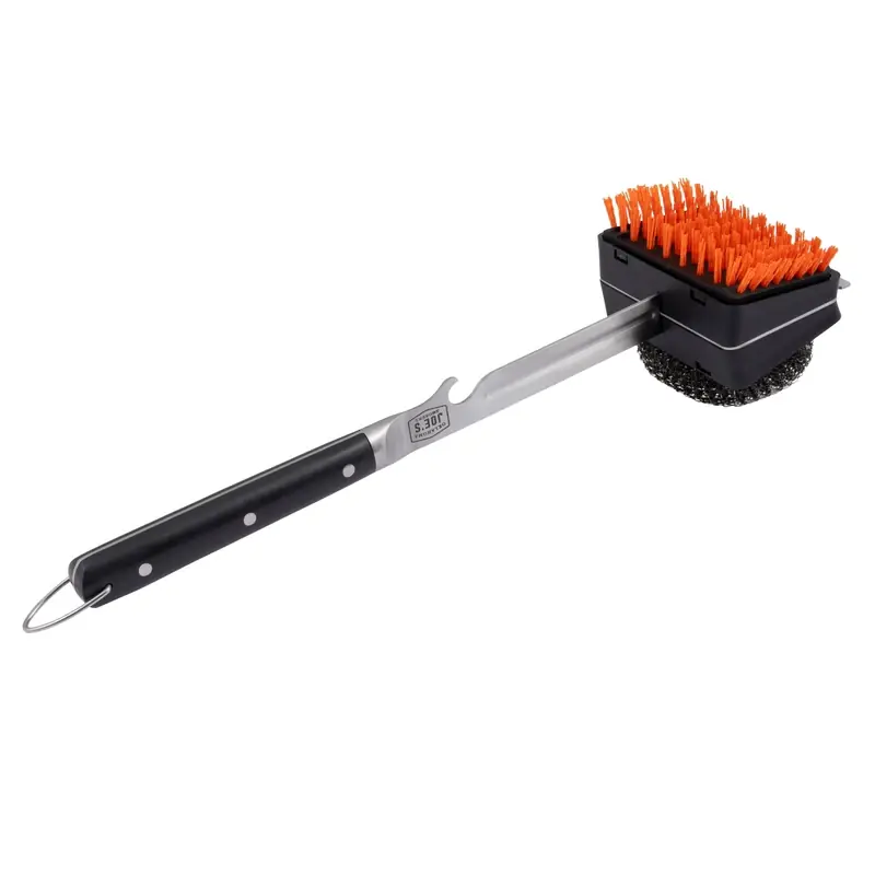 Blacksmith Grill Brush With Scraper 3.75 In. H X 4.75 In. L X 3.75 In. W 1 Pk