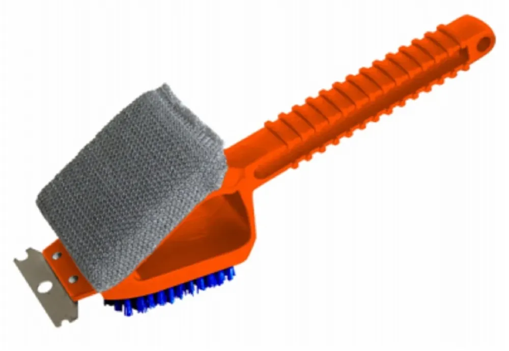 Grill Dual Head Brush 1 Pk