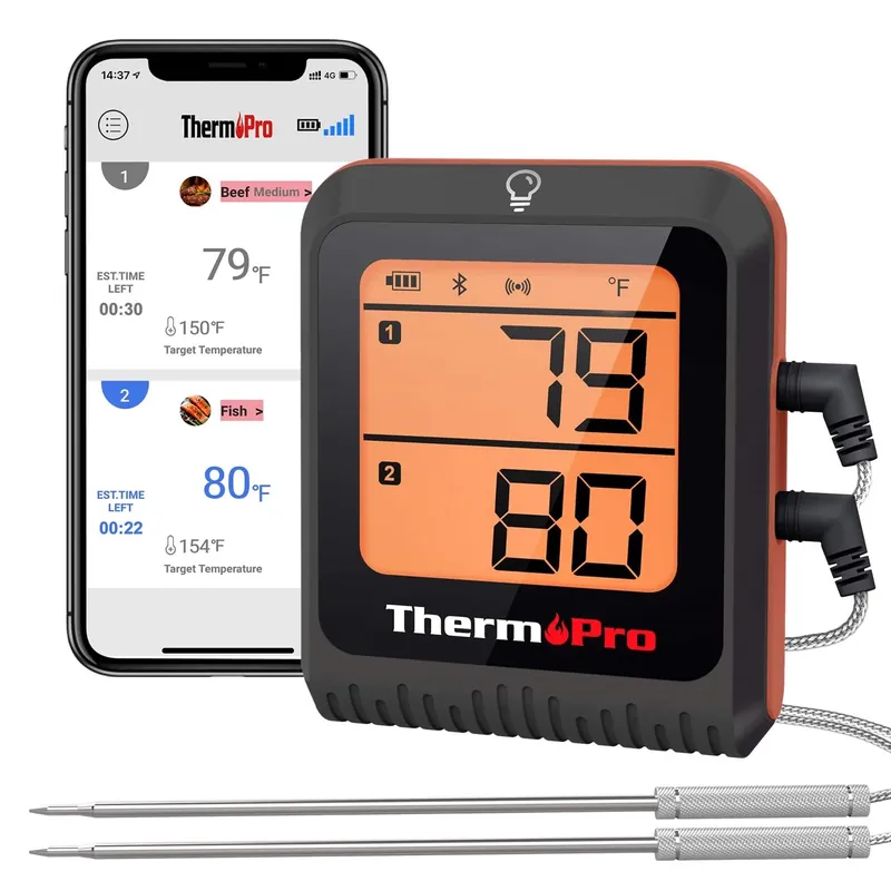 Lcd Bluetooth Enabled Grill/meat Thermometer