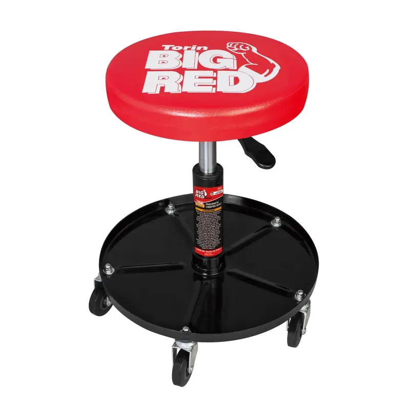 Big Red 4.5 In. H Adjustable Pneumatic Creeper Seat With Tray - Model Tr6351