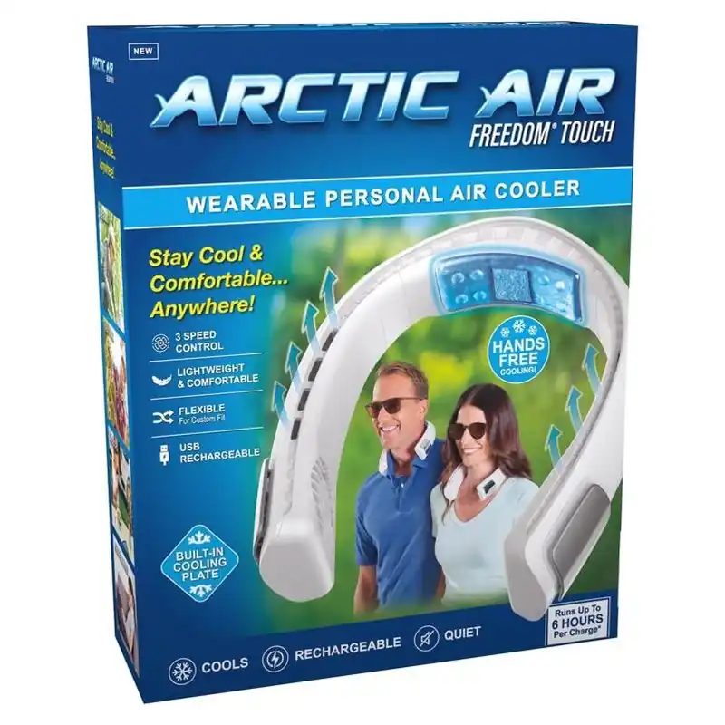 Freedom Touch White Personal Air Cooler – Compact Portable Cooling