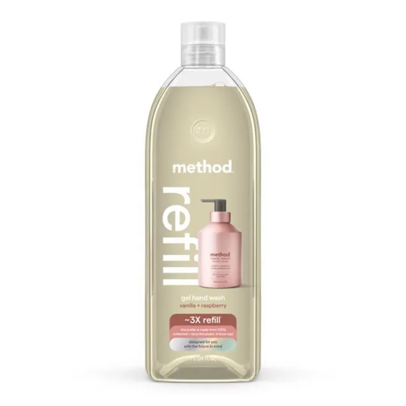 Antibacterial Gel Hand Soap – Vanilla Raspberry, 34 oz Refill Bottle