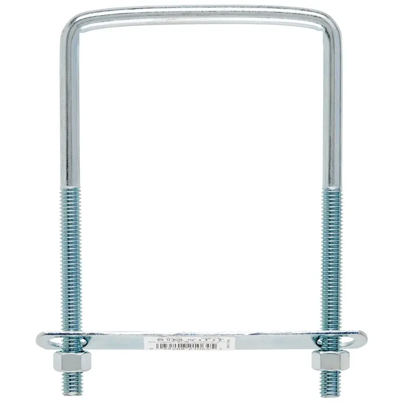 3/8 In. X 4 In. W X 6 In. L Coarse Zinc-plated Steel Square Bend U Bolt