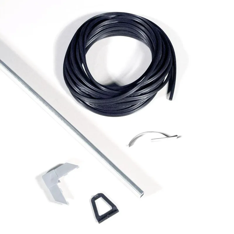 Mill Gray Aluminum 5/16 In. W X 60 In. L Screen Frame Kit 1 Pk