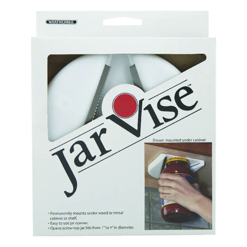 White Plastic Opener Jar Vise
