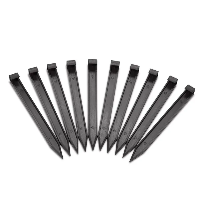 10 In. L X 0.8 In. H Plastic Black Anchoring Spike