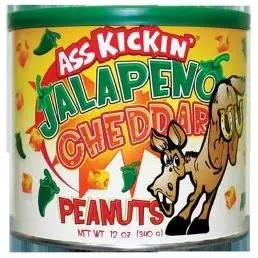 Ass Kickin Ak762 Jalapeno Cheddar Peanuts