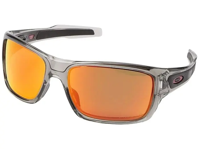 Oo9263 Turbine Polarized Sunglasses 65mm Grey Ink With Prizm Ruby Lens