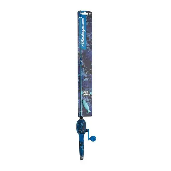 Kids Camo Spincast Fishing Rod And Reel Combo Kit