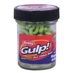 Gulp! Maggot Chartreuse Fishing Lure 1.5 Ounce Soft Bait