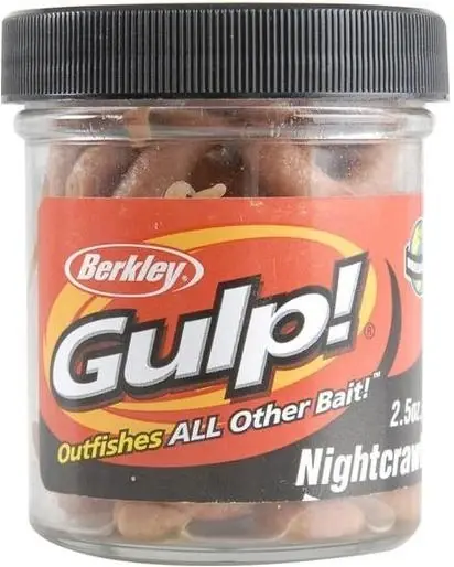 Genc6-nat Gulp Extruded Nightcrawler Natural 6-inch Fishing Bait