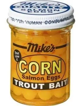 Corn Salmon Eggs Fishing Bait, Yellow, 1.6-ounce