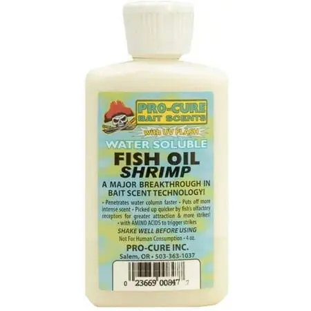 4 Ounce Water Soluble Bait Oil For Fishing - Shrimp Scent