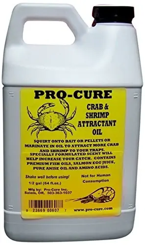 Pro Cure Bait Oil Liquid Scent For Crab And Shrimp 1/2 Gallon