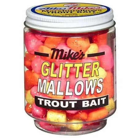 Glitter Glo Mallows Fishing Bait Eggs, Assorted Colors, 1.5 Ounces