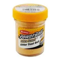 Powerbait Glitter Trout Bait, Yellow, 1.75 Ounces, Model 1004941