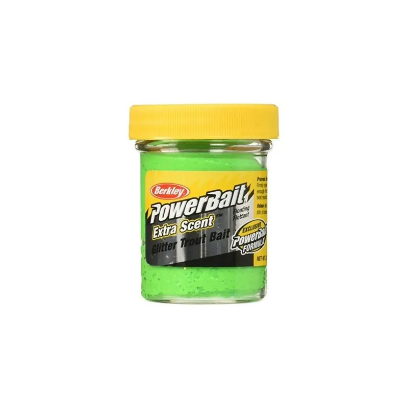 Powerbait Glitter Trout Bait, Spring Green, 1.75 Ounces
