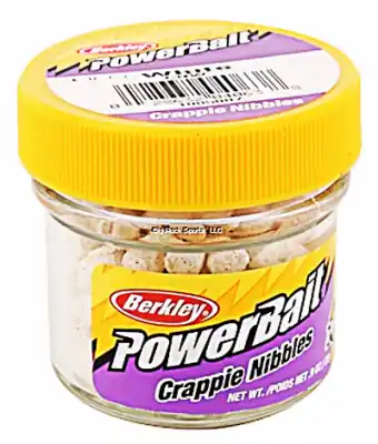 Powerbait Crappie Nibbles Bait, Yellow, 9 Oz.