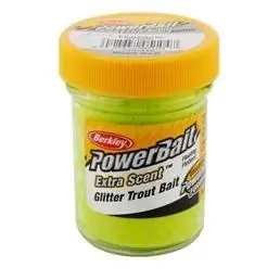 Powerbait Glitter Trout Bait, Chartreuse Stbgc, 1.75 Oz Jar