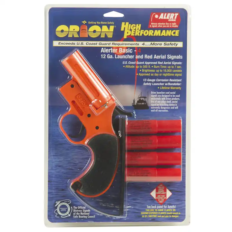 Alerter Basic-4 12-gauge Signal Kit With Red Aerial Flares