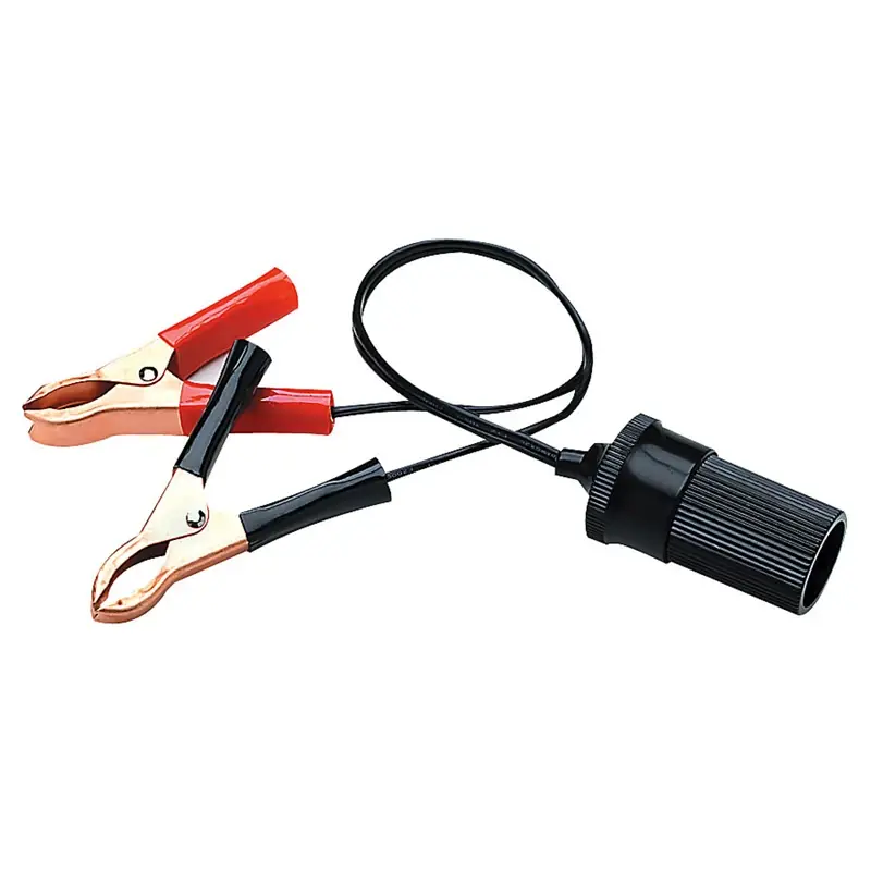 15031 Accessory Socket With Battery Clip - 12 Inch Wires