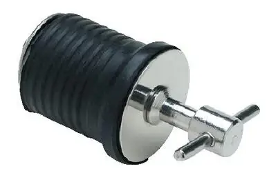 18891 Stainless Steel Twist Turn Drain Plug - 1 Inch