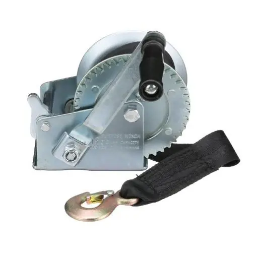 Seachoice 52191 Manual Trailer Winch With Strap - 1200 Pound Capacity