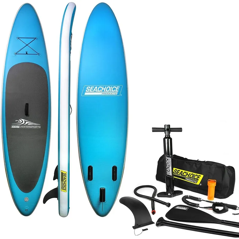 Inflatable Stand-up Paddle Board Kit With Anti-slip Deck And High Pressure Design