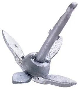 41010 Galvanized Folding Grapnel Anchor, 5.5 Lbs
